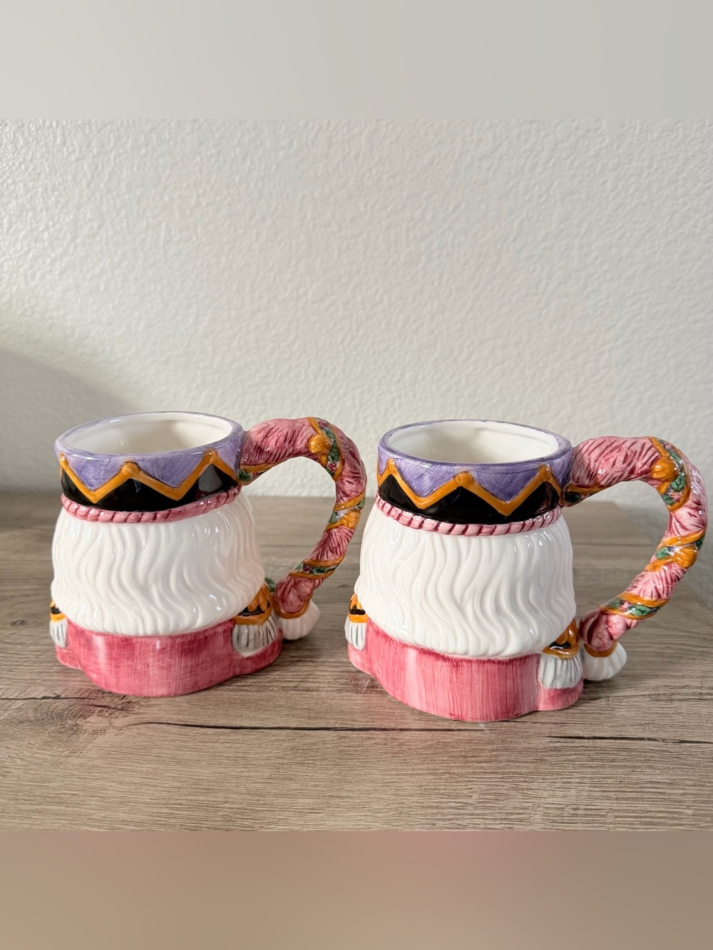Nutcracker Face Mug Holiday Time‎ Ceramic Coffee Mug Christmas Purple Pink Train - Picture 6 of 9
